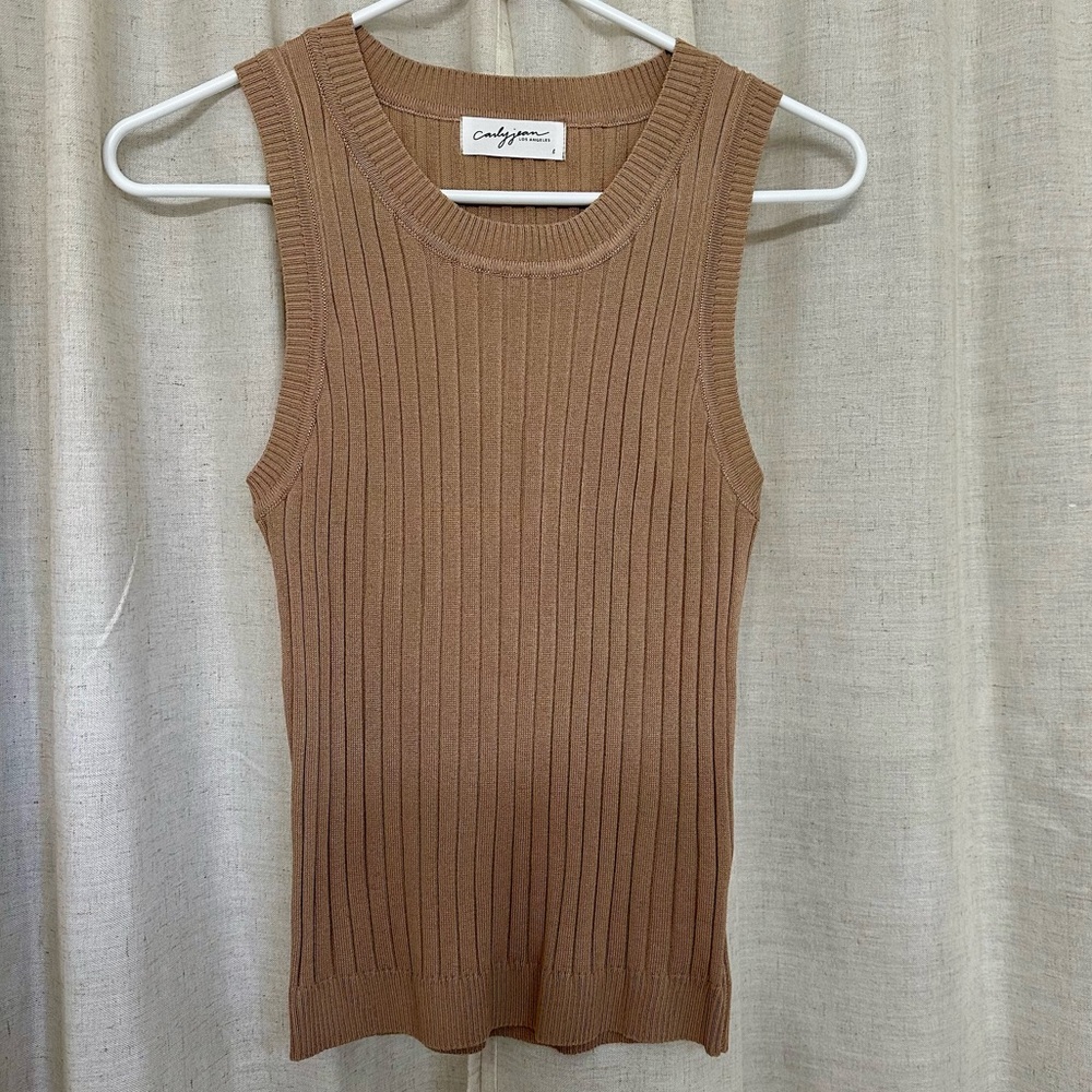 Carly Jean Los Angeles Jude Ribbed Tank Top